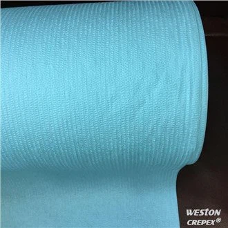 Creped Pulp Polyester Spunlace