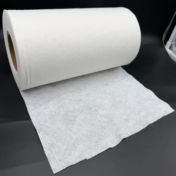 16 Mesh Viscose Polyester Spunlace Nonwoven Roll spread out view