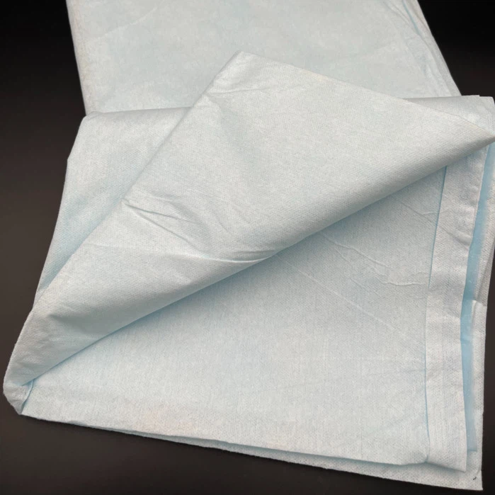 Soft Blue Nonwoven Fabric Material
